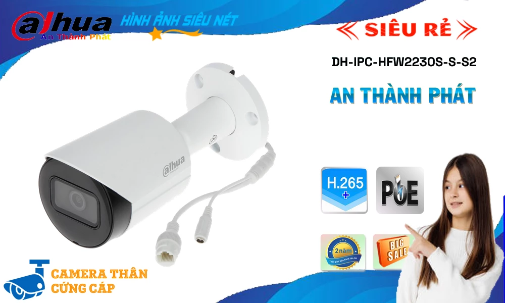 DH-IPC-HFW2230S-S-S2 sắc nét Dahua