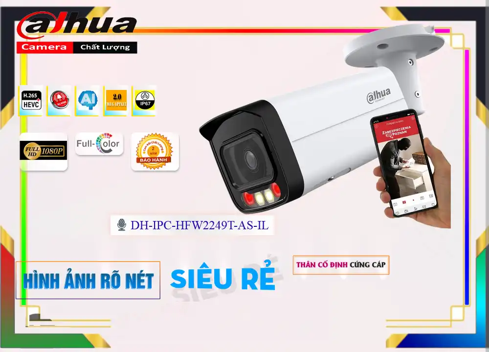 DH-IPC-HFW2249T-AS-IL sắc nét Dahua DH-IPC-HFW2249T-AS-IL sắc nét Dahua