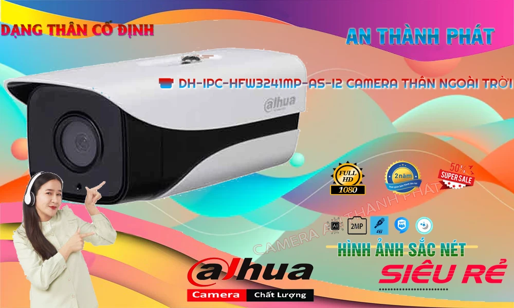 DH-IPC-HFW3241MP-AS-I2 sắc nét Dahua