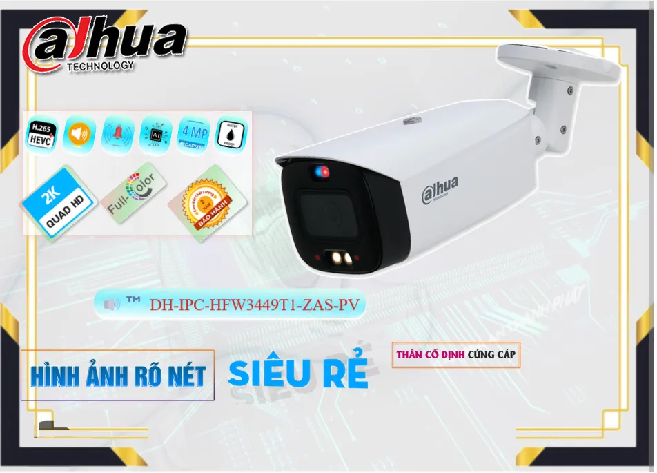 DH-IPC-HFW3449T1-ZAS-PV sắc nét Dahua ➠ DH-IPC-HFW3449T1-ZAS-PV sắc nét Dahua ➠