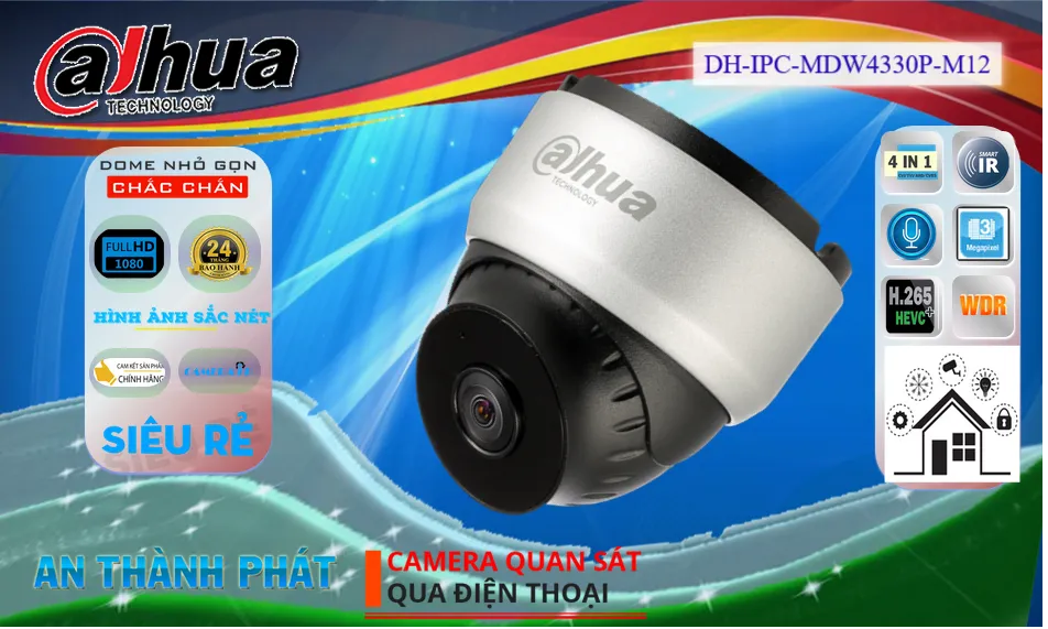 ➠ DH-IPC-MDW4330P-M12 sắc nét Dahua ➠ DH-IPC-MDW4330P-M12 sắc nét Dahua