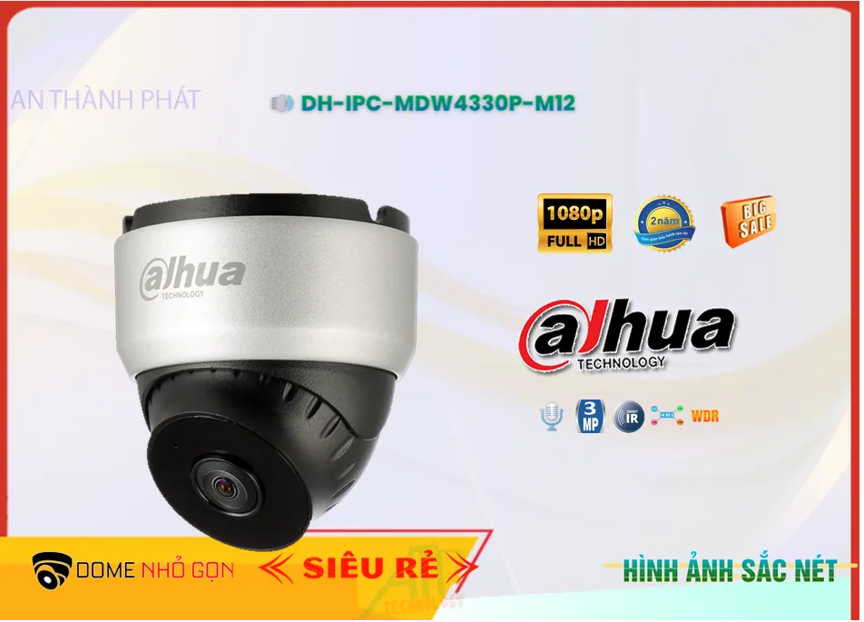 ➠ DH-IPC-MDW4330P-M12 sắc nét Dahua ➠ DH-IPC-MDW4330P-M12 sắc nét Dahua