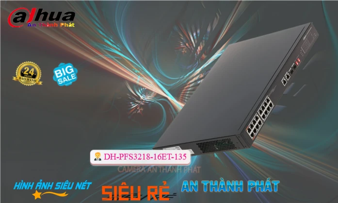 Switch Thiết bị nối mạng  DH-PFS3218-16ET-135