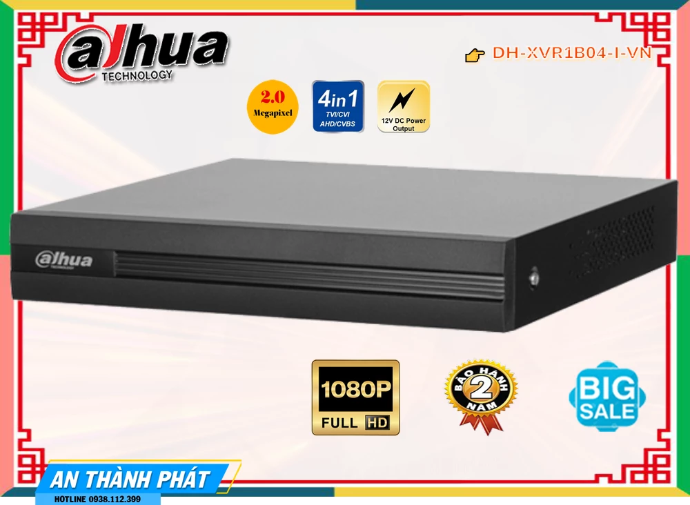 DH-XVR1B04-I-VN sắc nét Dahua DH-XVR1B04-I-VN sắc nét Dahua
