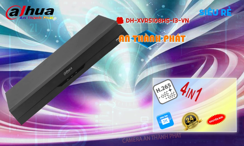 DH-XVR5108HS-I3-VN sắc nét Dahua DH-XVR5108HS-I3-VN sắc nét Dahua