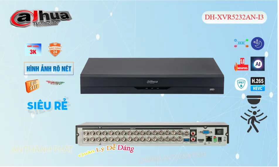 ➠ DH-XVR5232AN-I3 sắc nét Dahua ➠ DH-XVR5232AN-I3 sắc nét Dahua