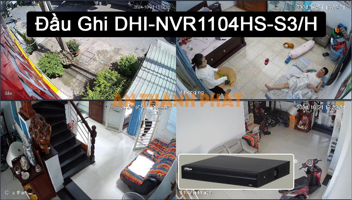 DHI-NVR1104HS-S3/H sắc nét Dahua DHI-NVR1104HS-S3/H sắc nét Dahua