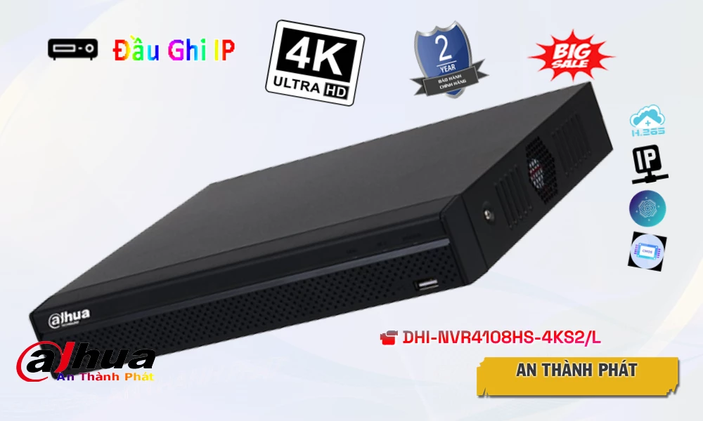 DHI-NVR4108HS-4KS2/L sắc nét Dahua