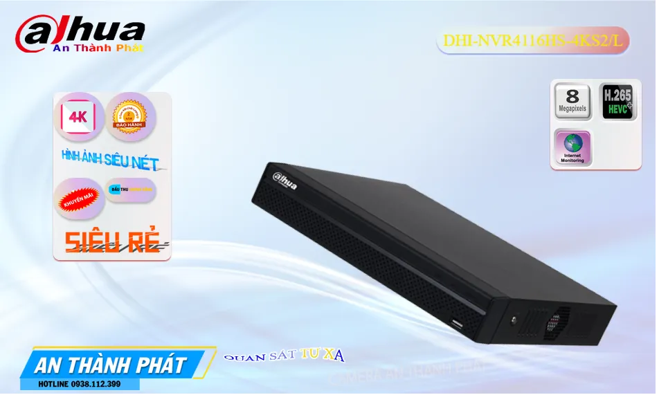 DHI-NVR4116HS-4KS2L sắc nét Dahua DHI-NVR4116HS-4KS2L sắc nét Dahua