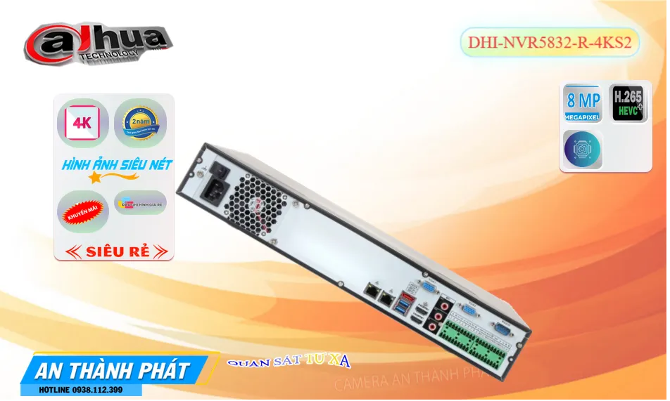 DHI-NVR5832-R-4KS2 sắc nét Dahua DHI-NVR5832-R-4KS2 sắc nét Dahua