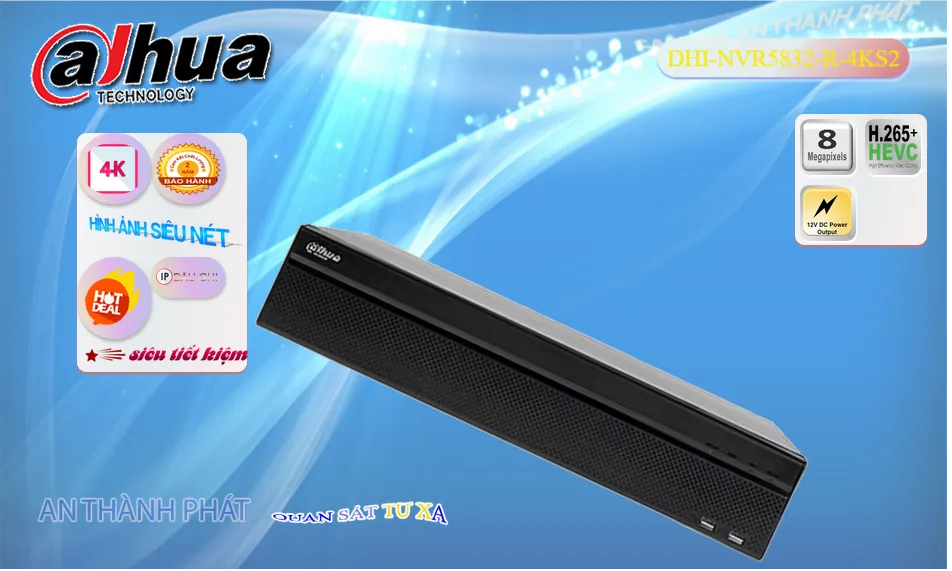 DHI-NVR5832-R-4KS2 sắc nét Dahua DHI-NVR5832-R-4KS2 sắc nét Dahua