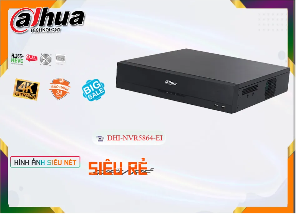DHI-NVR5864-EI sắc nét Dahua ➠ DHI-NVR5864-EI sắc nét Dahua ➠