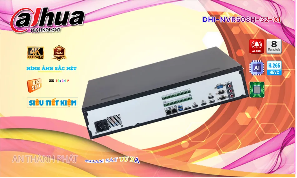 DHI-NVR608H-32-XI sắc nét Dahua ➠