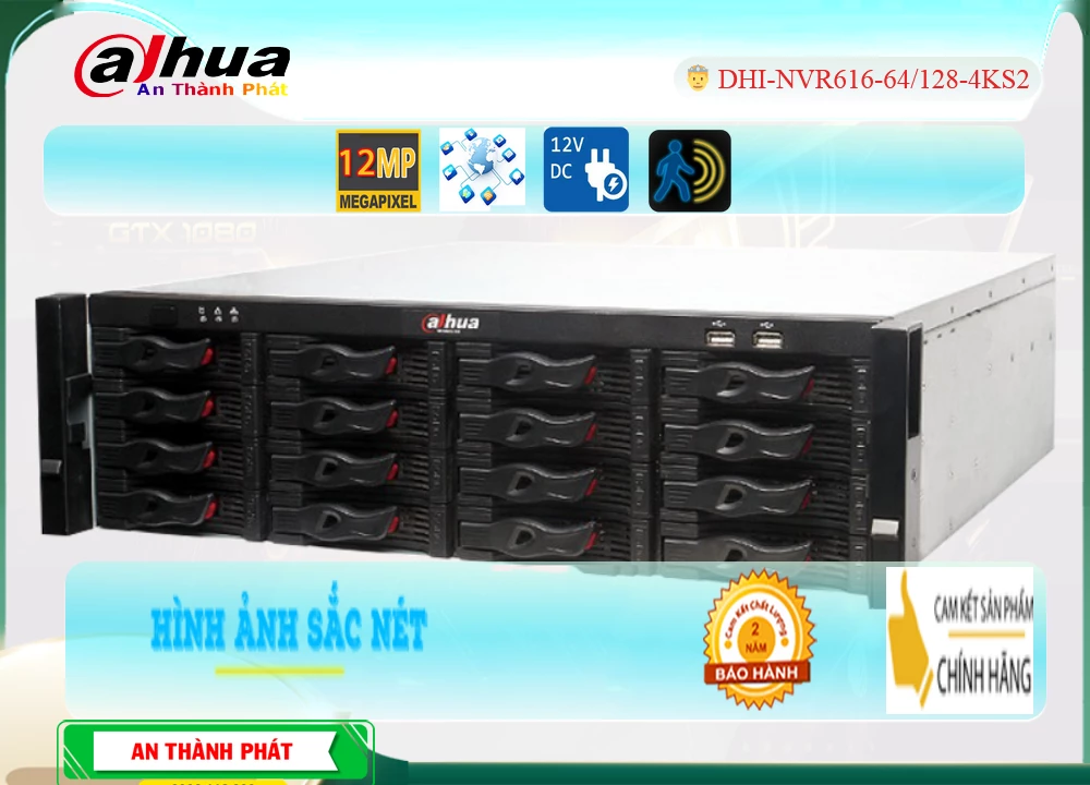 DHI-NVR616-64-128-4KS2 sắc nét Dahua DHI-NVR616-64-128-4KS2 sắc nét Dahua