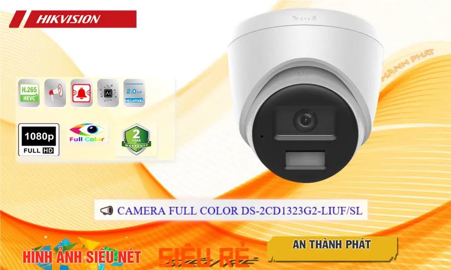 DS-2CD1323G2-LIUF/SL sắc nét Hikvision