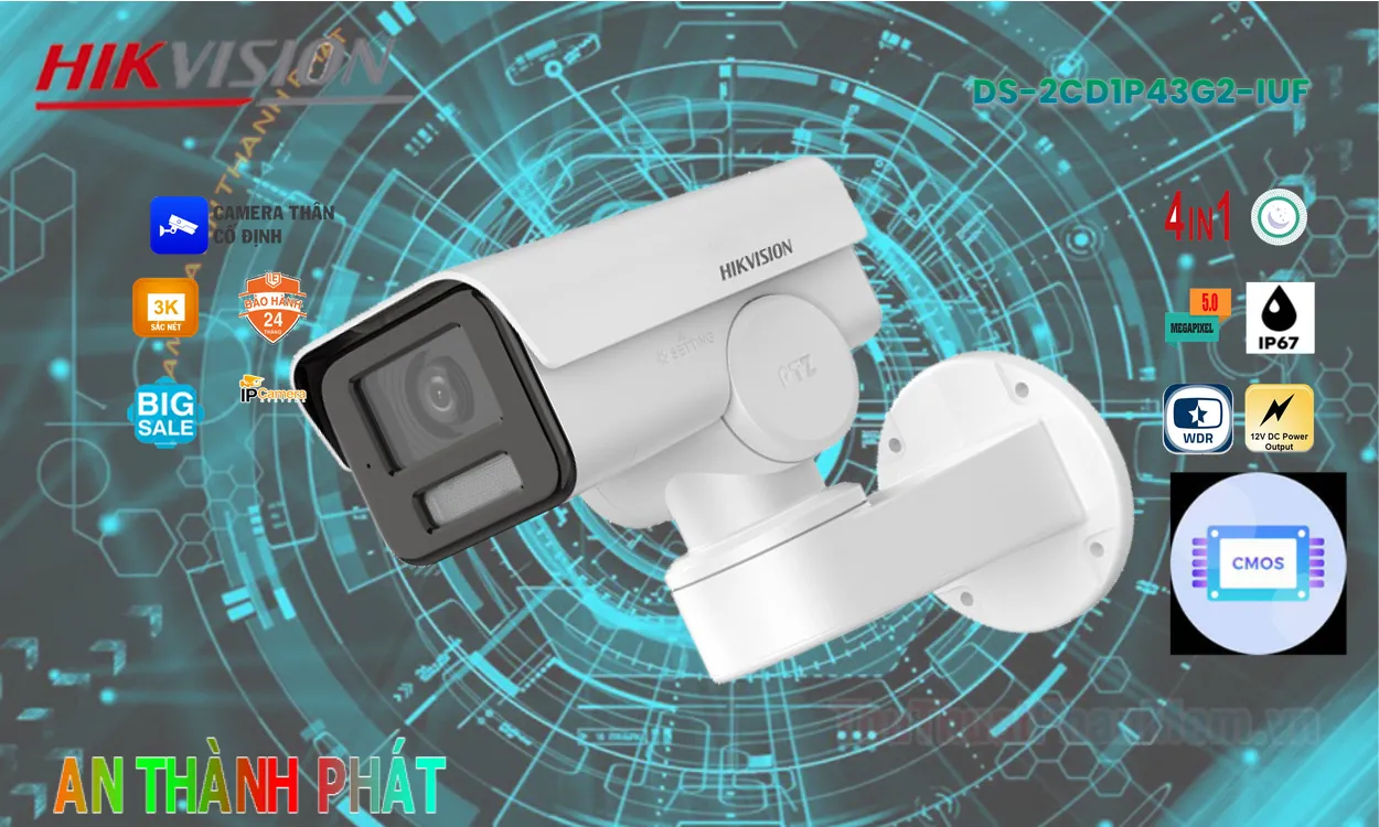 ➠ DS-2CD1P43G2-IUF sắc nét Hikvision ➠ DS-2CD1P43G2-IUF sắc nét Hikvision