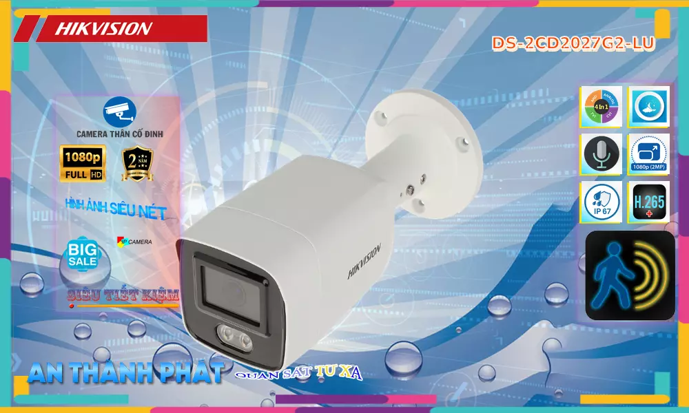 DS-2CD2027G2-LU sắc nét Hikvision