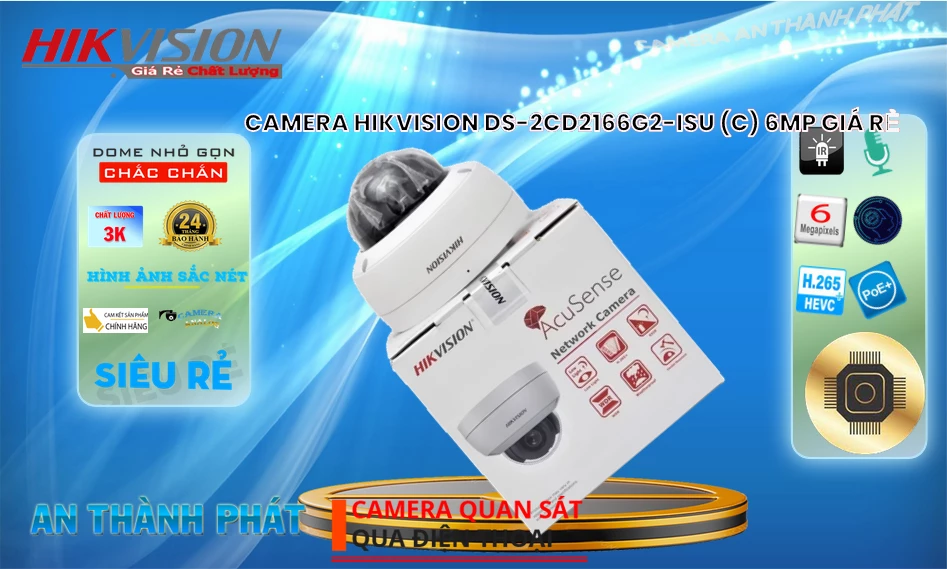 DS-2CD2166G2-ISU(C) sắc nét Hikvision