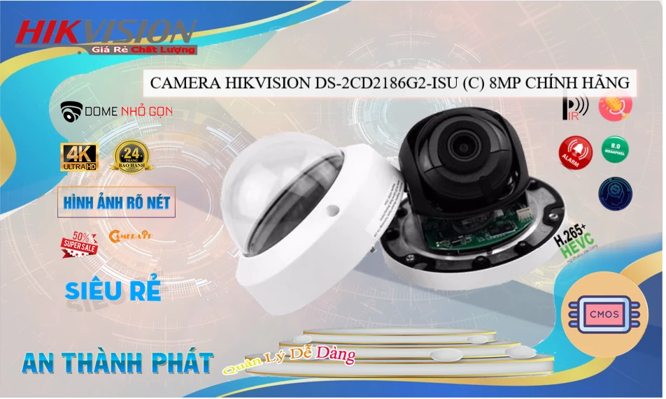 DS-2CD2186G2-ISU(C) sắc nét Hikvision