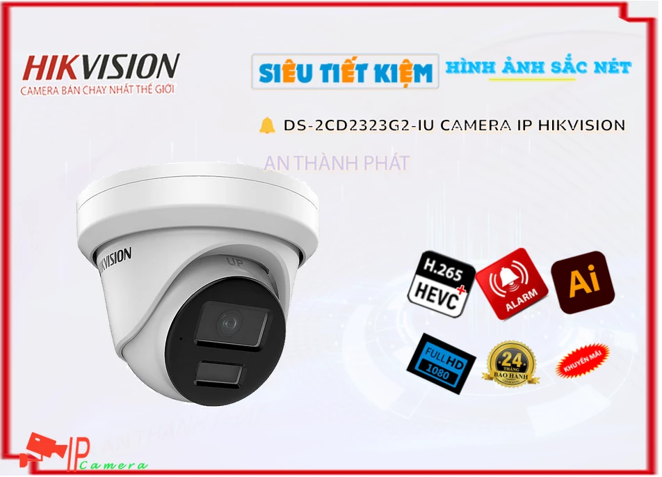 DS-2CD2323G2-IU sắc nét Hikvision DS-2CD2323G2-IU sắc nét Hikvision