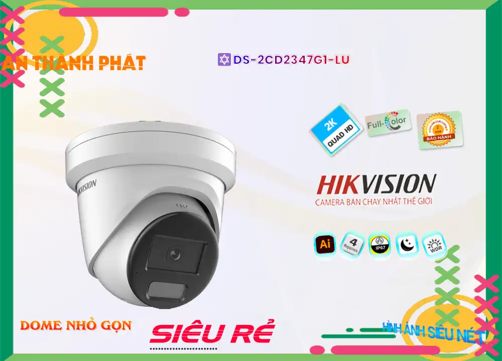 DS-2CD2347G1-LU sắc nét Hikvision DS-2CD2347G1-LU sắc nét Hikvision