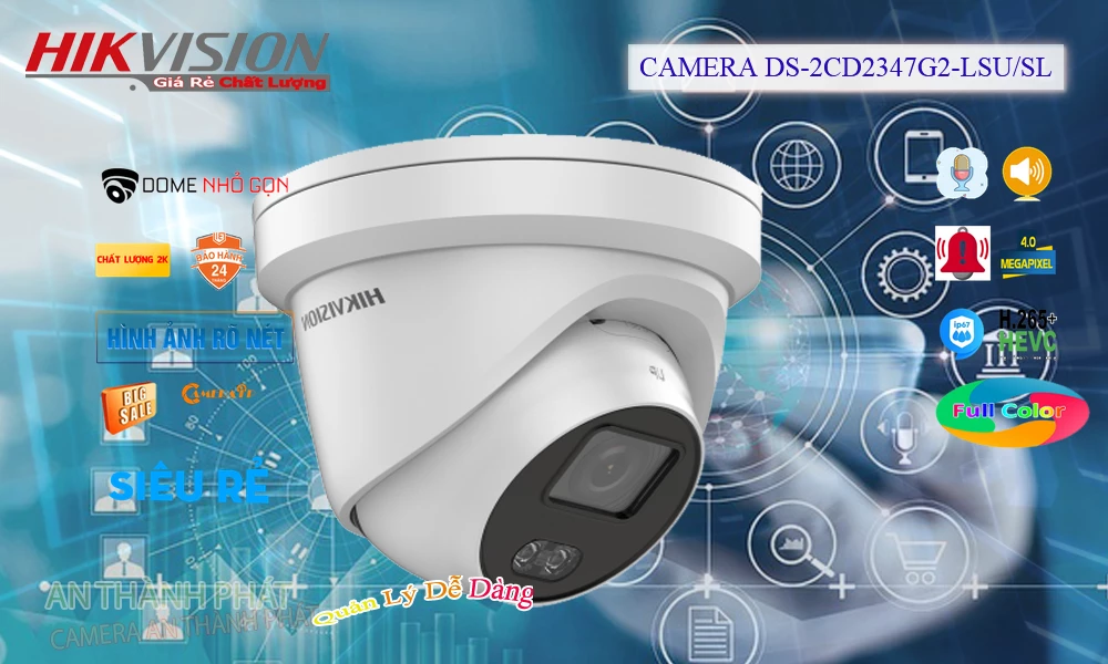 DS-2CD2347G2-LSU/SL sắc nét Hikvision