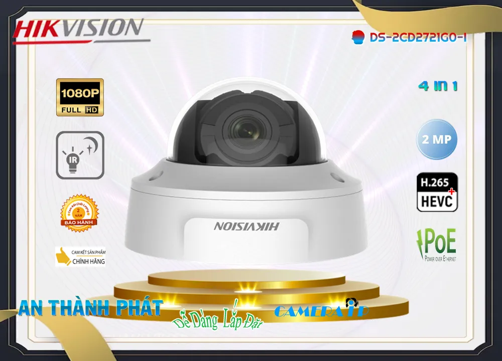 ➠ DS-2CD2721G0-I sắc nét Hikvision ➠ DS-2CD2721G0-I sắc nét Hikvision