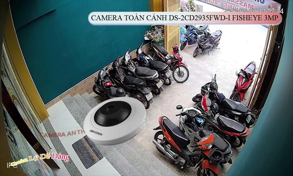➠  DS-2CD2935FWD-I sắc nét Hikvision