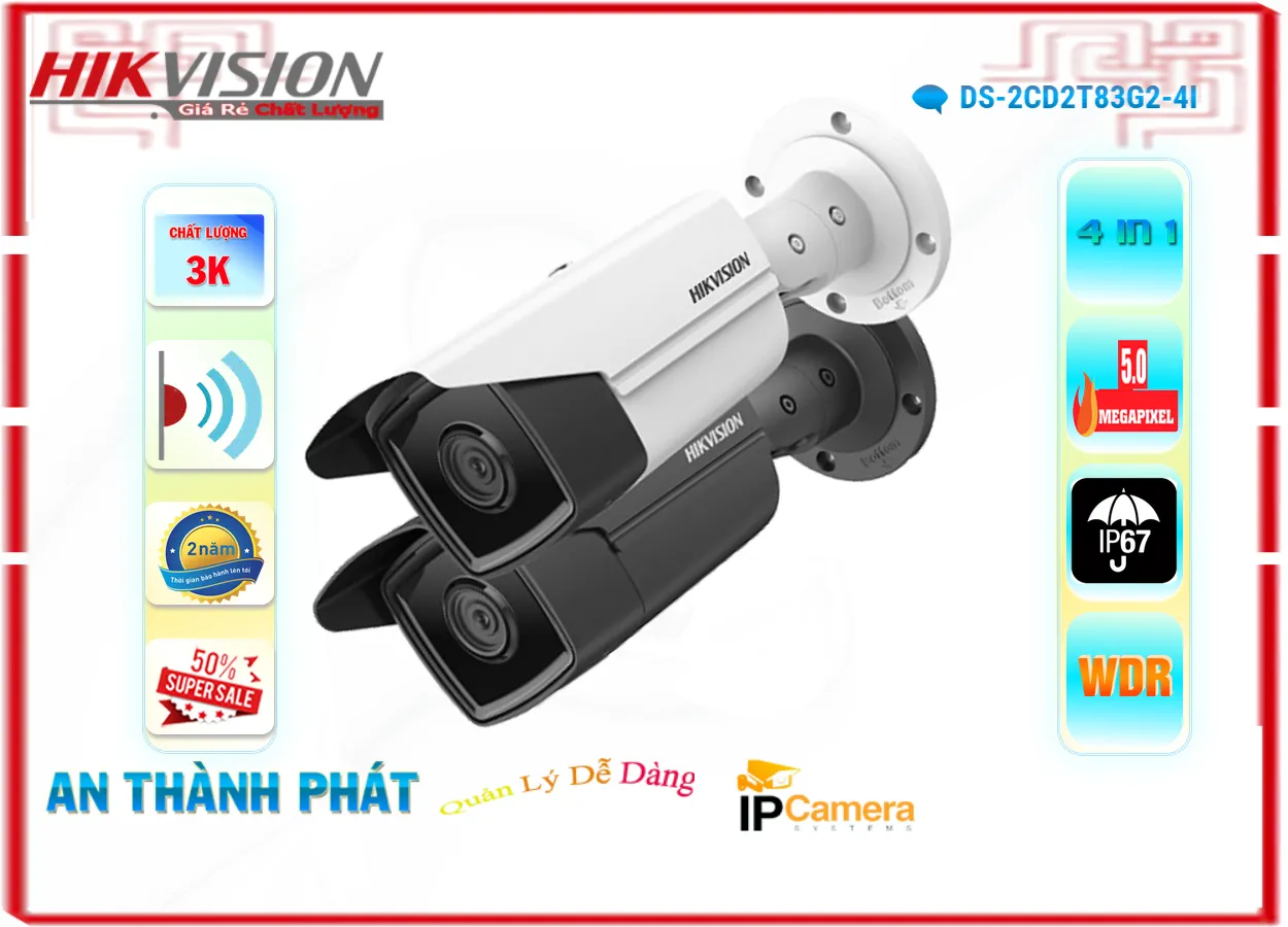 DS-2CD2T83G2-4I sắc nét Hikvision DS-2CD2T83G2-4I sắc nét Hikvision