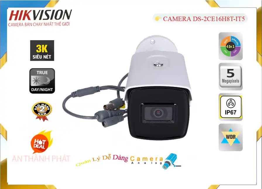 DS-2CE16H8T-IT5 sắc nét Hikvision DS-2CE16H8T-IT5 sắc nét Hikvision