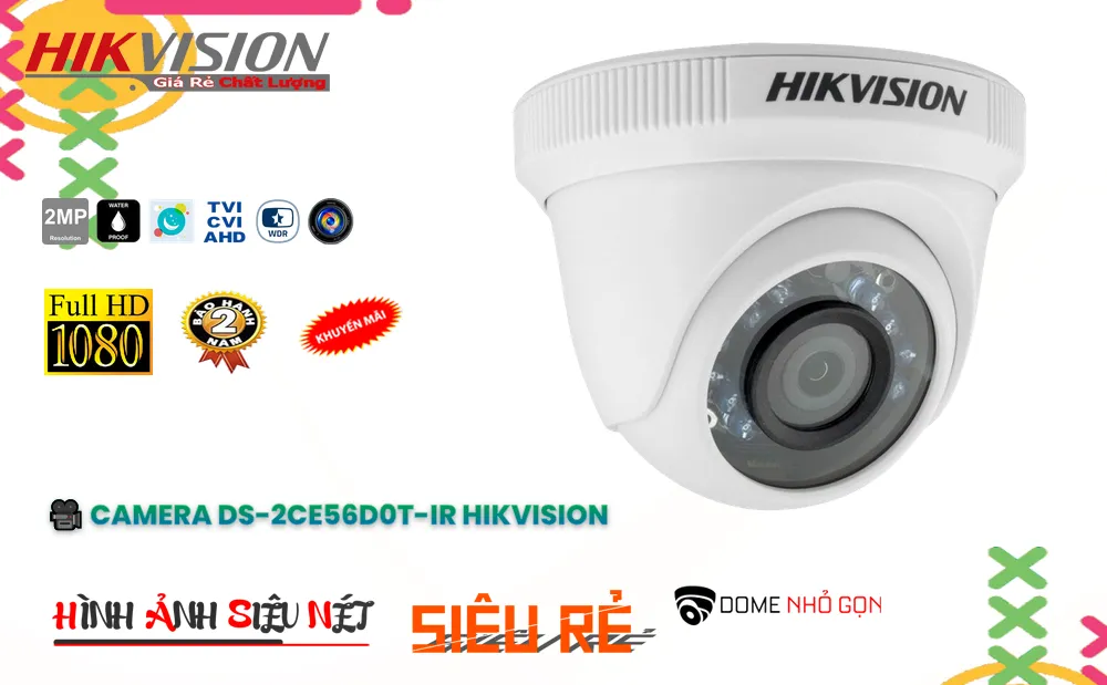 DS-2CE56D0T-IR Camera Thiết kế Đẹp Hikvision,Giá DS-2CE56D0T-IR,Bán Sỉ DS-2CE56D0T-IR, Bán Lỗ,DS-2CE56D0T-IR chiết khấu cao,Giá Bán DS-2CE56D0T-IR FULL HD 1080P 2.0 megapixel ,cửa hàng bán  Loại Camera DS-2CE56D0T-IR,thông số DS-2CE56D0T-IR, giá mới nhất,DS-2CE56D0T-IR Chiết khấu cao,DS-2CE56D0T-IR rẻ nhất,công nghê DS-2CE56D0T-IR,DS-2CE56D0T-IR Công Nghệ Mới,DS-2CE56D0T-IR mới,Bán giá rẻ DS-2CE56D0T-IR