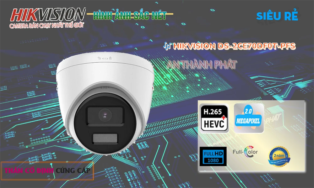 ۞  Camera DS-2CE70DF0T-PFS  Hikvision Mẫu Đẹp
