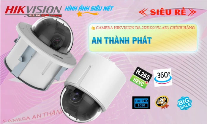 DS-2DE5225W-AE3 Sắc Nét Hikvision