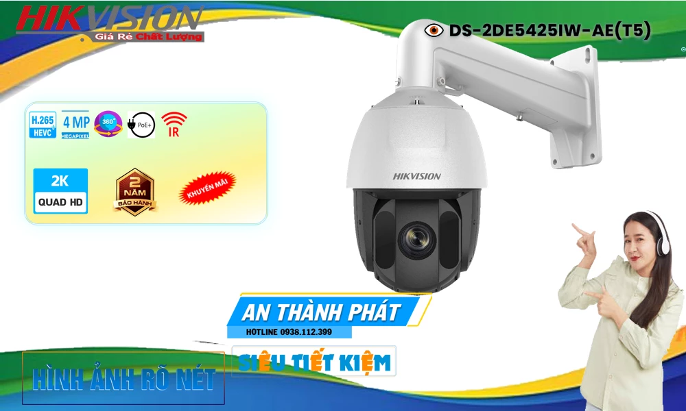 DS-2DE5425IW-AE(T5) Camera An Ninh Công Nghệ Mới