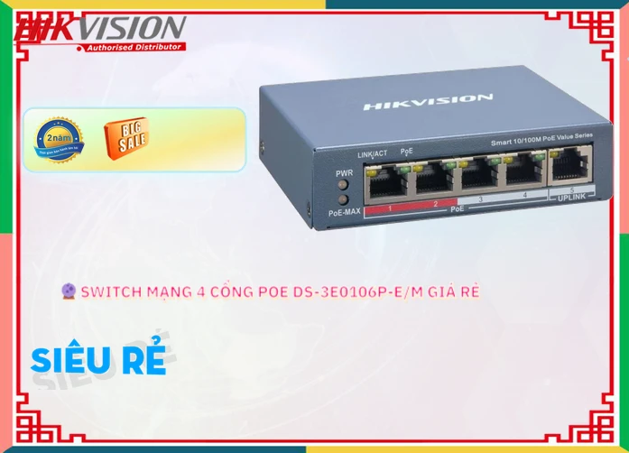 DS-3E0106P-E/M Switch chuyển đổi dữ liệu,Giá DS-3E0106P-E/M,Phân Phối Sỉ DS-3E0106P-E/M, Bán Lỗ,DS-3E0106P-E/M Giá Thấp Nhất,Giá Bán DS-3E0106P-E/M,Công ty bán DS-3E0106P-E/M,thông số DS-3E0106P-E/M, sale mạnh,DS-3E0106P-E/M giá kỹ thuật,DS-3E0106P-E/M Tiết kiệm,công nghê DS-3E0106P-E/M,DS-3E0106P-E/M Công Nghệ Mới,DS-3E0106P-E/M mới,Bán giá rẻ DS-3E0106P-E/M