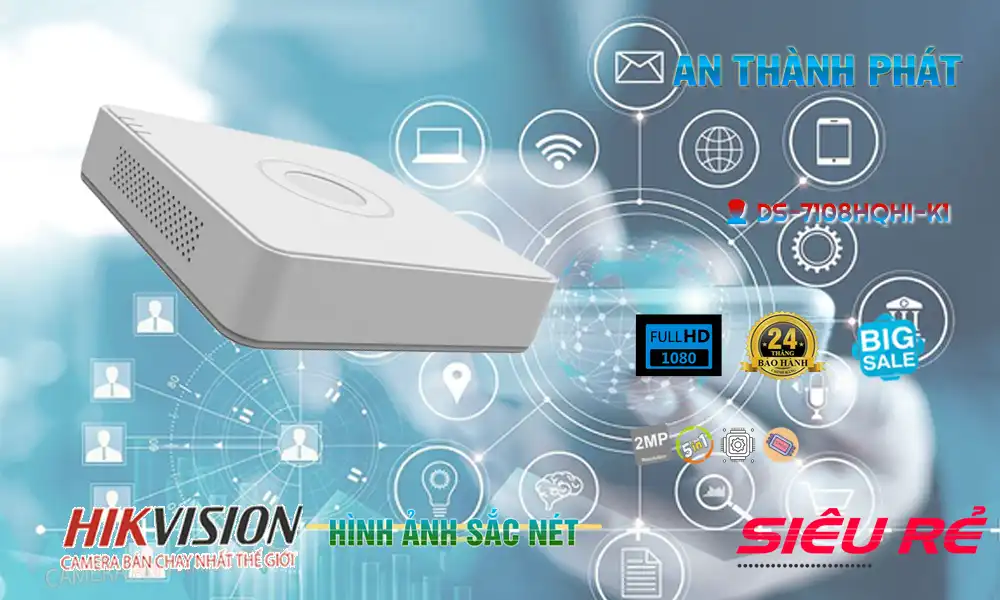 DS-7108HQHI-K1 sắc nét Hikvision