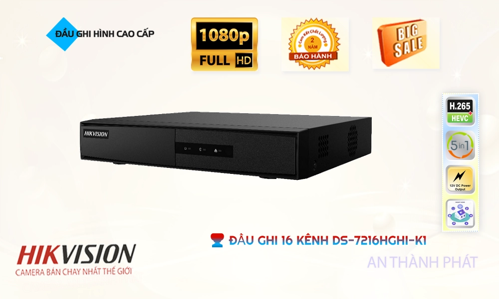 DS-7216HGHI-K1 Đầu Ghi Hikvision