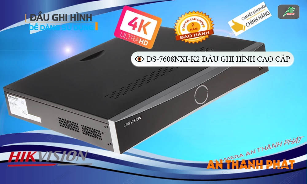 DS-7608NXI-K2 sắc nét Hikvision