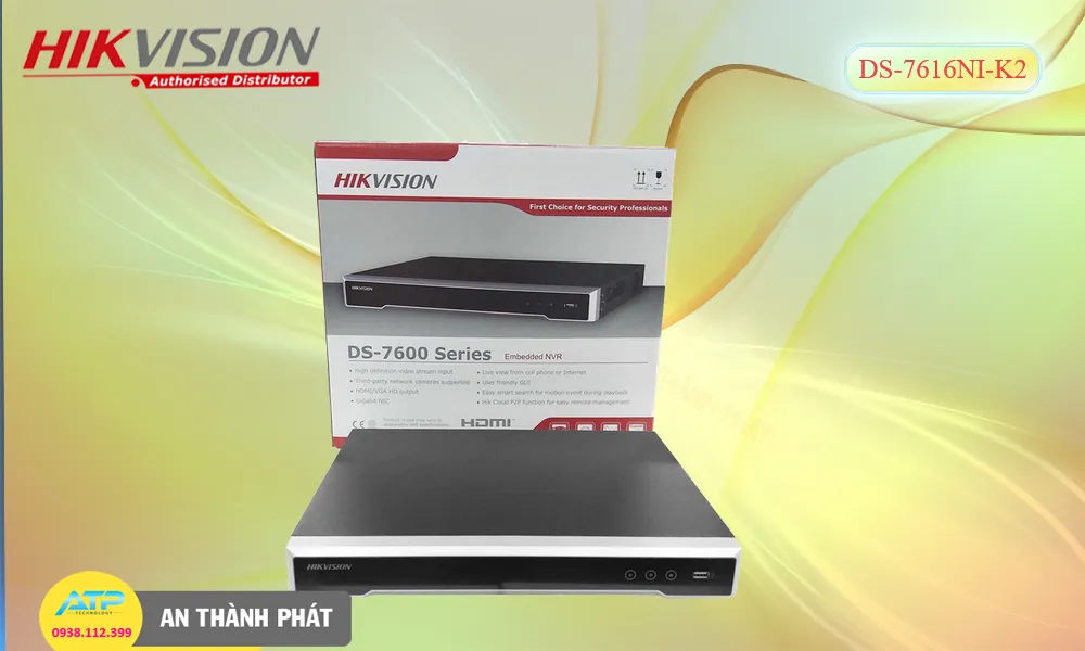 DS-7616NI-K2 sắc nét Hikvision