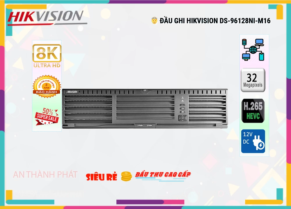 DS-96128NI-M16 sắc nét Hikvision DS-96128NI-M16 sắc nét Hikvision