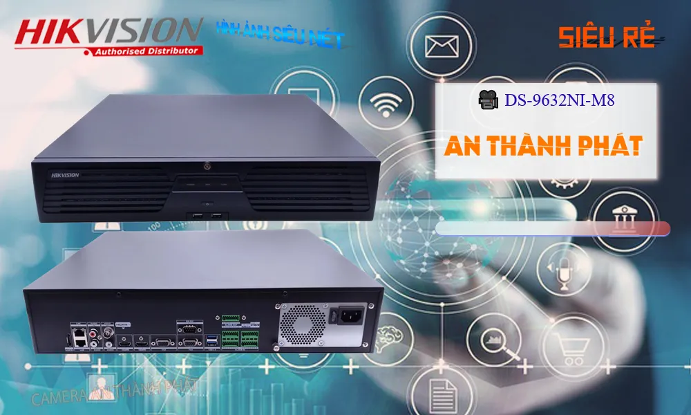➠  DS-9632NI-M8 sắc nét Hikvision