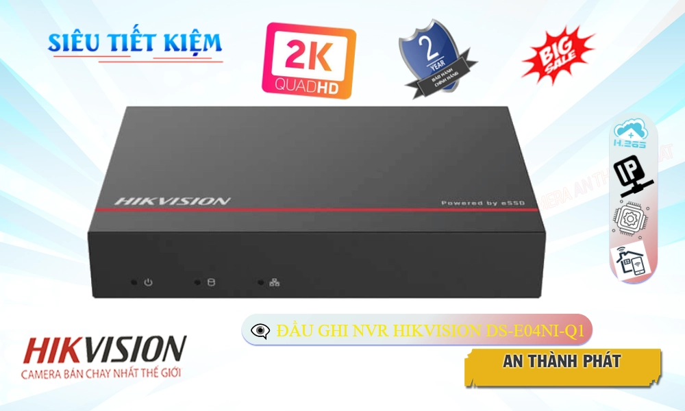 ❂  DS-E04NI-Q1Thiết Bị Ghi Hình đang khuyến mãi Hikvision