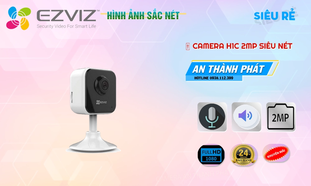 H1C 2MP Camera IP Không Dây Wifi Ezviz H1C 2MP Camera IP Không Dây Wifi Ezviz