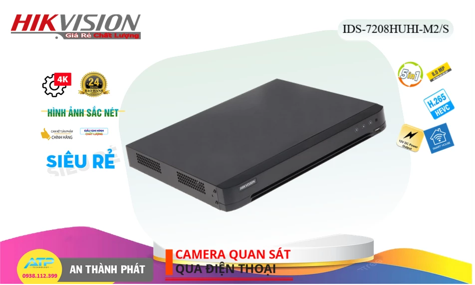 IDS-7208HUHI-M2/S sắc nét Hikvision IDS-7208HUHI-M2/S sắc nét Hikvision