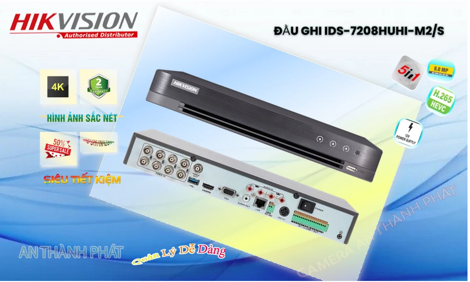 IDS-7208HUHI-M2/S sắc nét Hikvision IDS-7208HUHI-M2/S sắc nét Hikvision