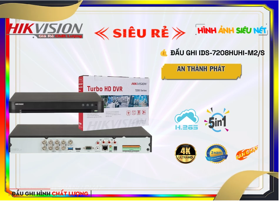 IDS-7208HUHI-M2/S sắc nét Hikvision IDS-7208HUHI-M2/S sắc nét Hikvision