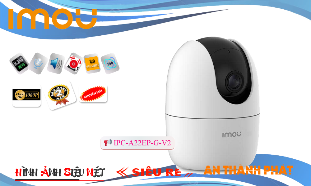Camera Imou WiFi IPC-A22EP-G-V2 2.0MP Camera Imou WiFi IPC-A22EP-G-V2 2.0MP