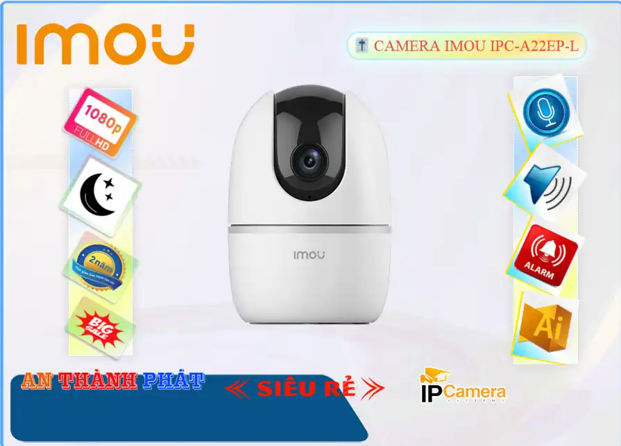 IPC-A22EP-L sắc nét Wifi Imou ➠