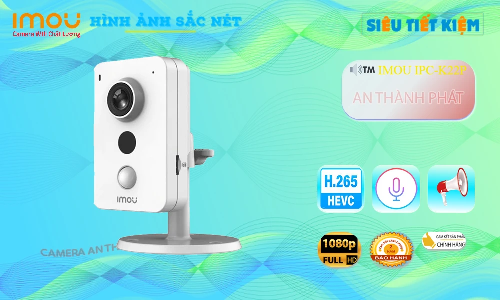 Camera IP WiFi Cube IPC-K22P Giá Rẻ