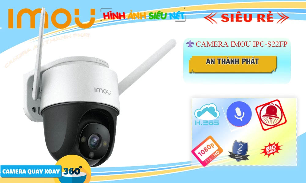 Camera IP Wifi Imou IPC-S22FP PTZ 2.0MP